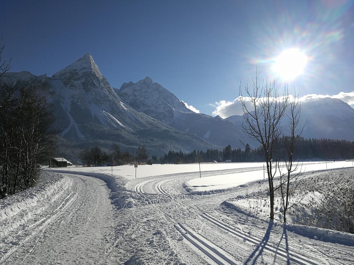 Das Halali - Dein Kleines Hotel An Der Zugspitze 埃尔瓦尔德 外观 照片